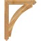 Ekena Millwork Thorton Arts & Crafts Rough Sawn Bracket, Western Red Cedar, 4"W x 30"D x 38"H BKT04X30X38THR03RWR - alternate 2